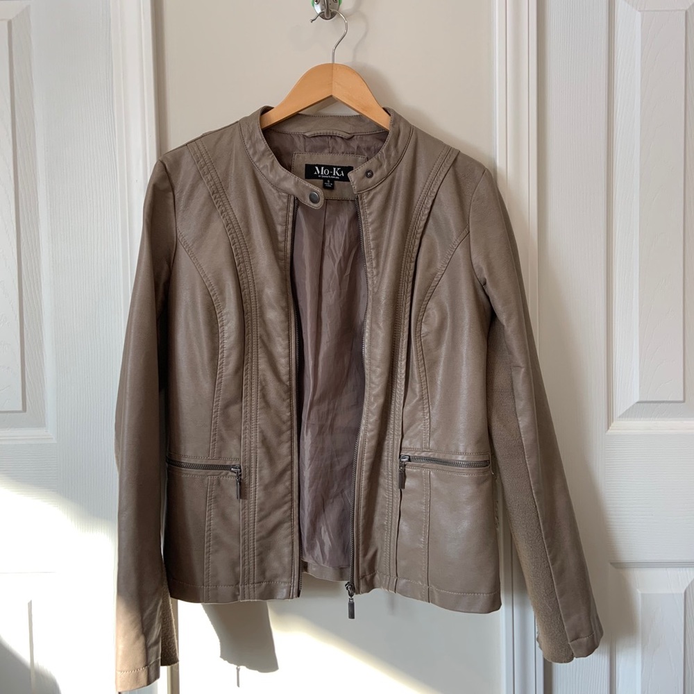 Mo-Ka by Santa Fe Apparel Tan Leather Jacket